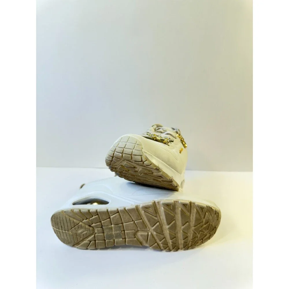 Skechers Girls Like Sneakers White Leather US 2 Youths